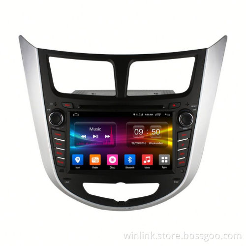 Android 6.0 C500 Quad core car multimedia player for Hyundai Verna Solaris Built in 4G LTE 2G ROM Support DAB TPMS Mirror